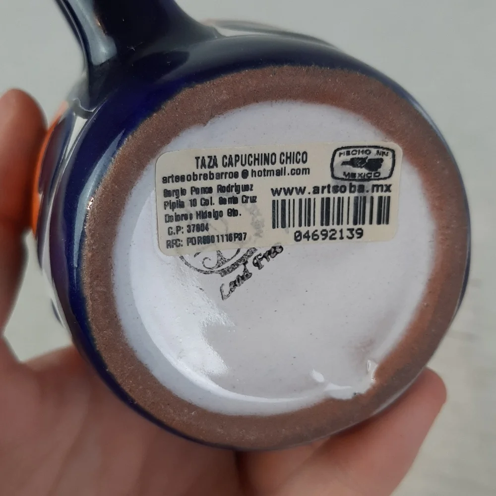 🔥Sergio Ponce Rodriguez Multicolor Mexican Talavera PotteryStyle Mug